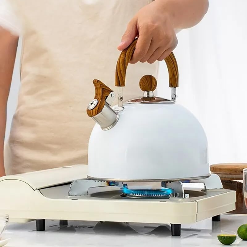 Bouilloire à sifflet en acier inoxydable, 2,5 L ou 3 L