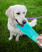 Bouteille d'eau pour chien avec gobelet intégré, 550 ml, anti-fuite