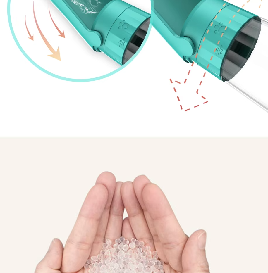 Bouteille d'eau pour chien avec gobelet intégré, 550 ml, anti-fuite