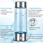 Gourde à hydrogène par électrolyse, format portable