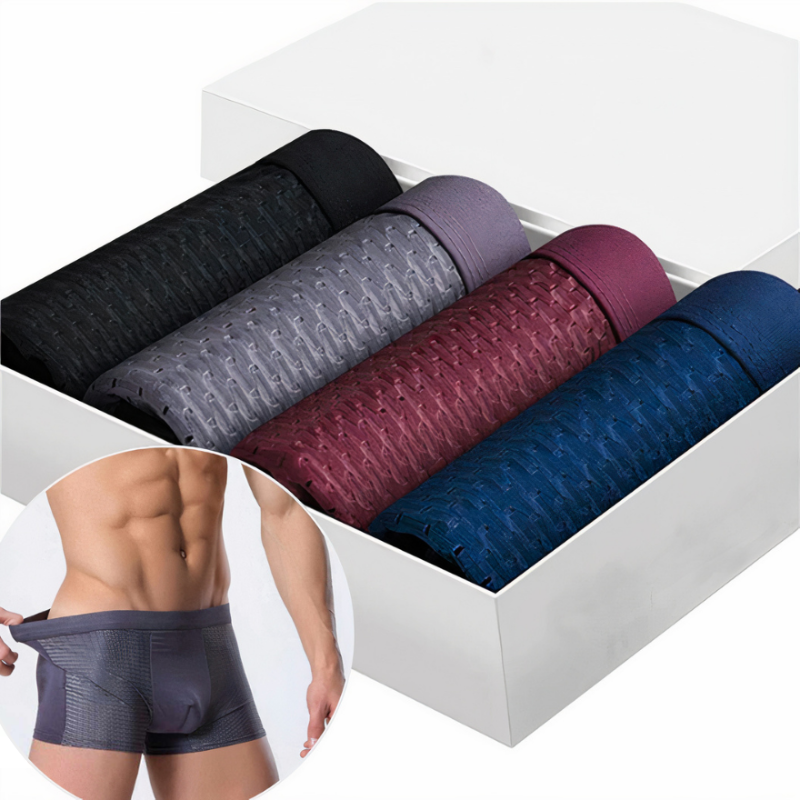 Lot de boxers homme coupe ajustée, deux assortiments, L au 3XL