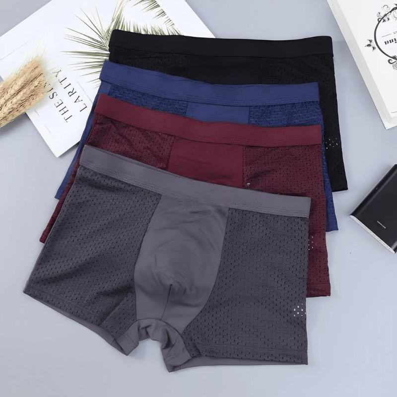 Lot de boxers homme coupe ajustée, deux assortiments, L au 3XL