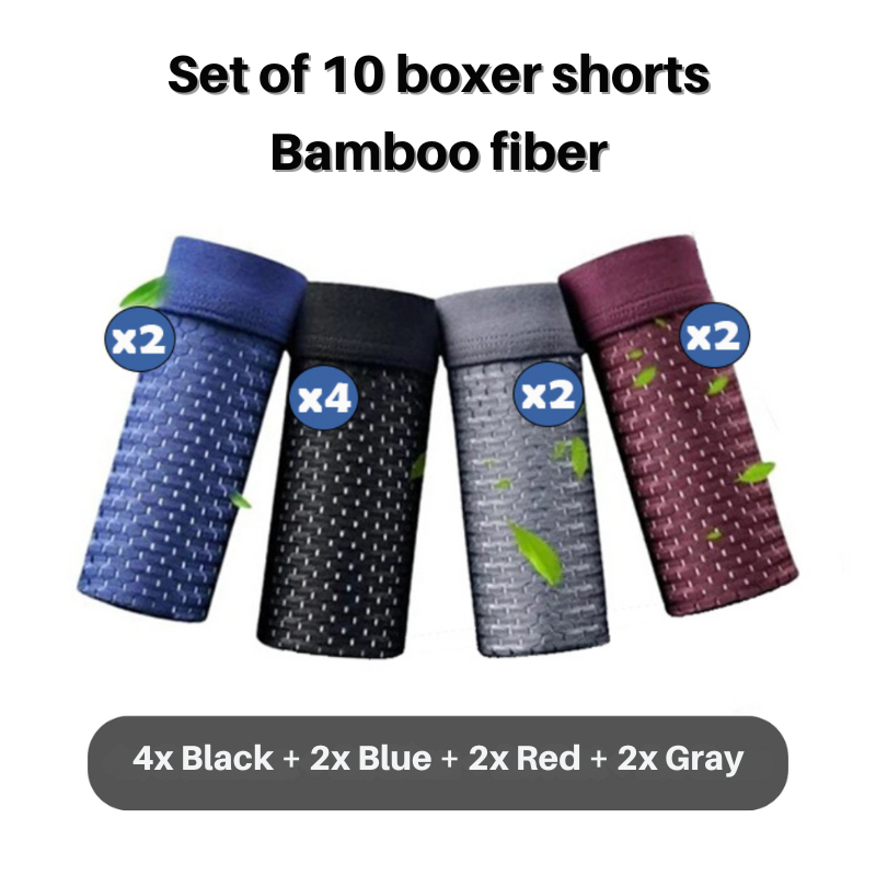 Lot de boxers homme coupe ajustée, deux assortiments, L au 3XL