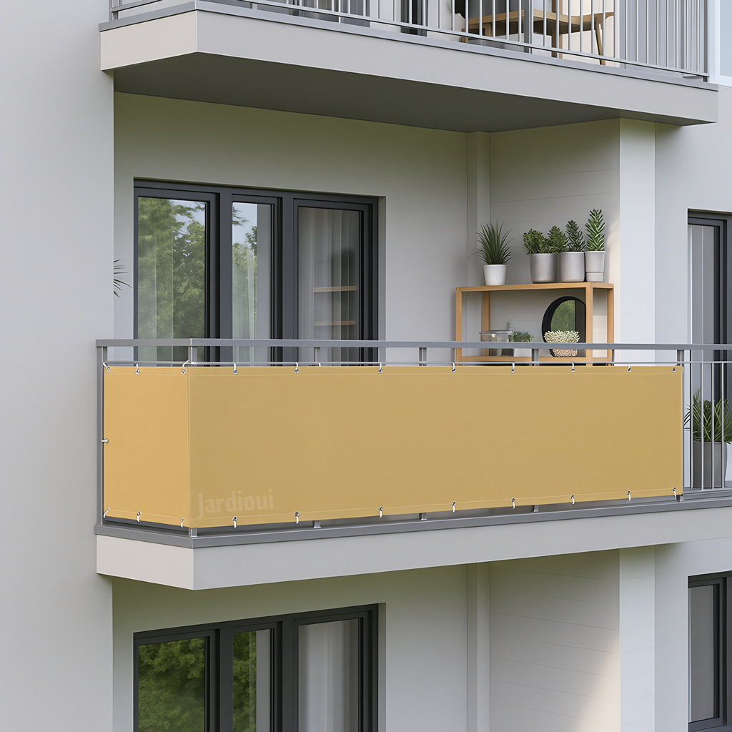Brise-vue de balcon en polyester enduit, quatre dimensions