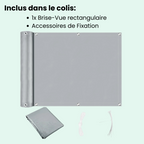 Brise-vue de balcon en polyester enduit, quatre dimensions