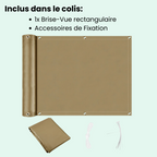 Brise-vue de balcon en polyester enduit, quatre dimensions
