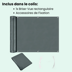 Brise-vue de balcon en polyester enduit, quatre dimensions