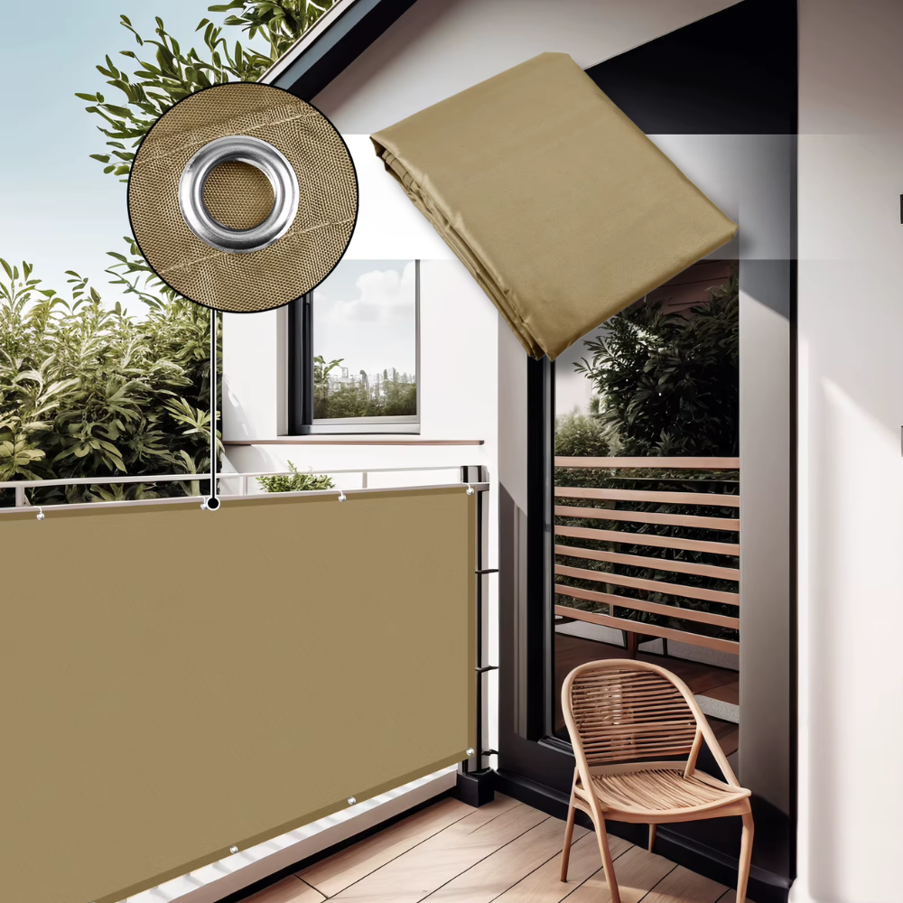 Brise-vue de balcon en polyester enduit, quatre dimensions
