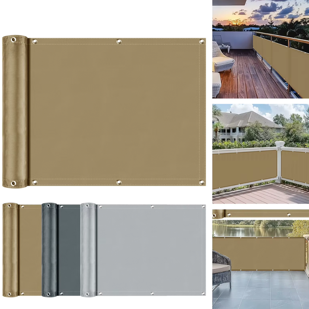 Brise-vue de balcon en polyester enduit, quatre dimensions