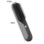 Brosse chauffante ionique sans fil, trois niveaux de chaleur