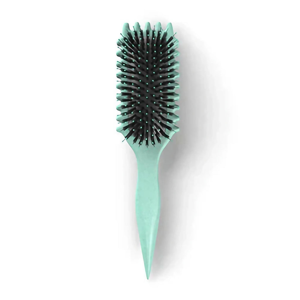 Brosse définition boucles pour cheveux ondulés, bouclés et crépus, vert clair