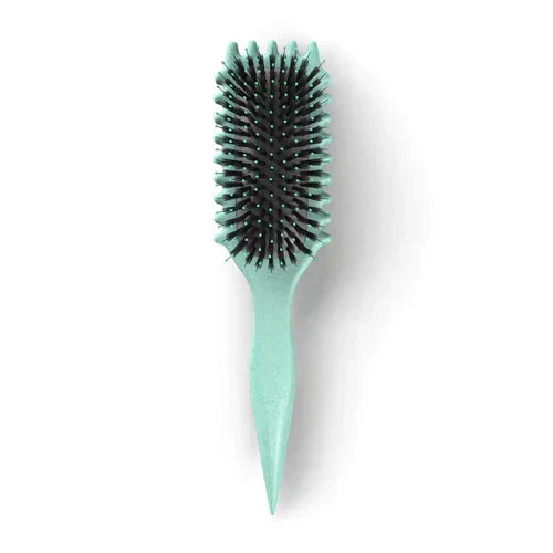 Brosse définition boucles pour cheveux ondulés, bouclés et crépus, vert clair