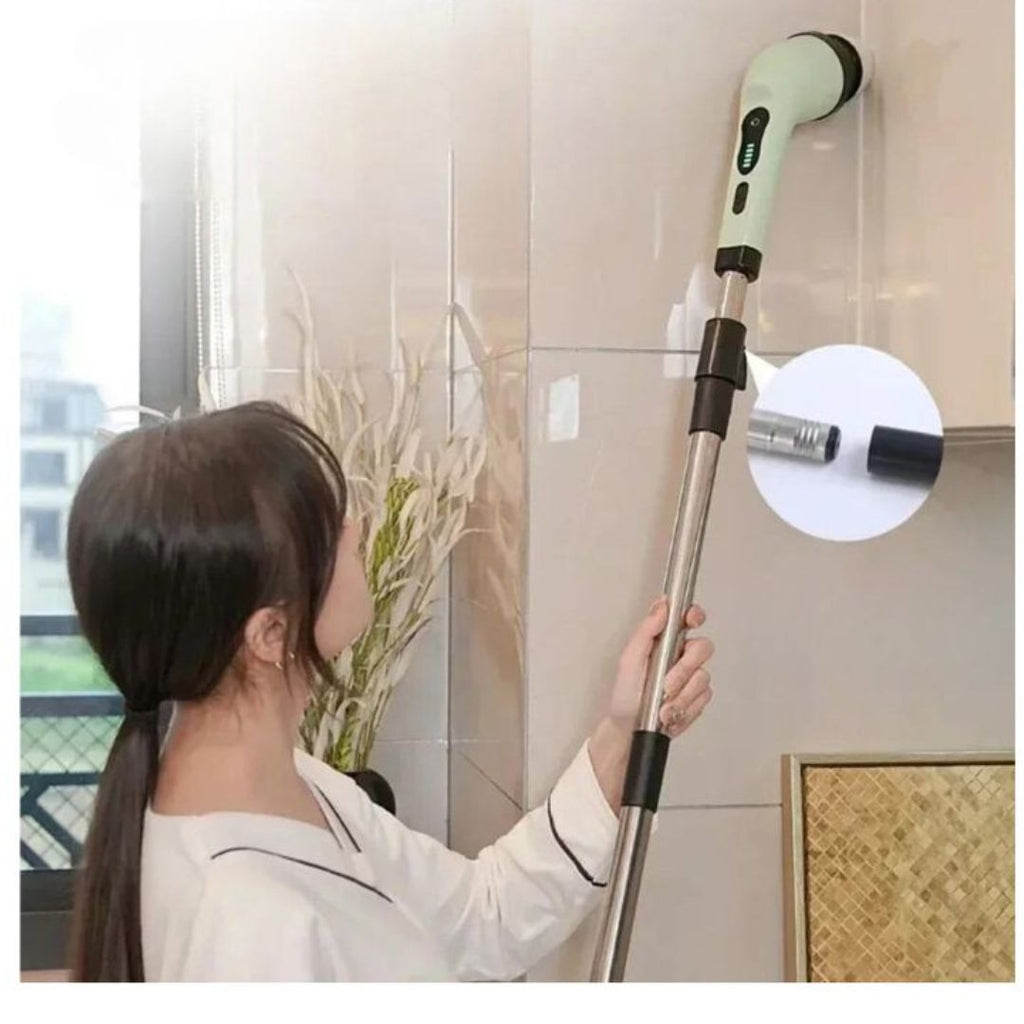 Brosse de nettoyage électrique sans fil, 9 embouts interchangeables
