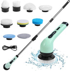 Brosse de nettoyage électrique sans fil, 9 embouts interchangeables