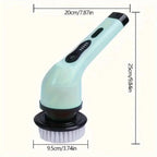 Brosse de nettoyage électrique sans fil, 9 embouts interchangeables