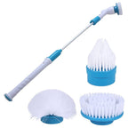 Brosse de ménage électrique rechargeable, avec trois têtes