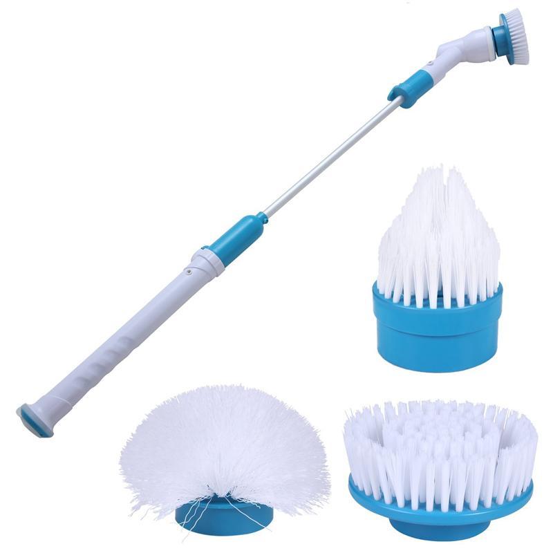 Brosse de ménage électrique rechargeable, avec trois têtes