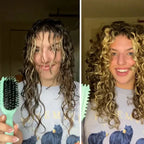 Brosse démêlante pour cheveux bouclés, frisés et crépus