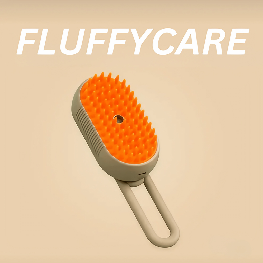 Brosse à poils souples pour chien et chat, blanc ou kaki, kaki