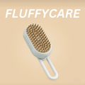 Brosse à poils souples pour chien et chat, blanc ou kaki, blanc