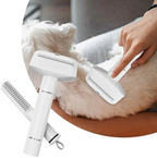 Brosse et tondeuse 2 en 1 pour le toilettage du chien et du chat