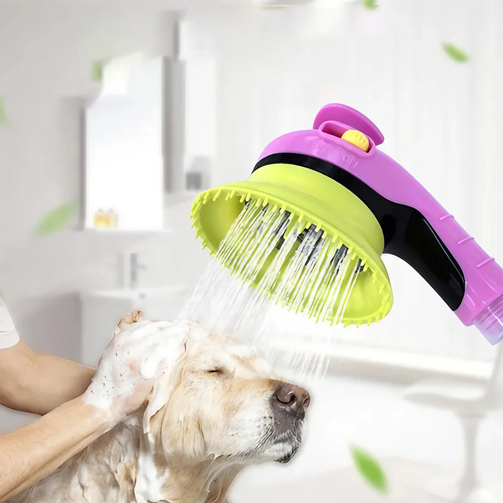 Brosse shampoing massante à picots en silicone, quatre coloris