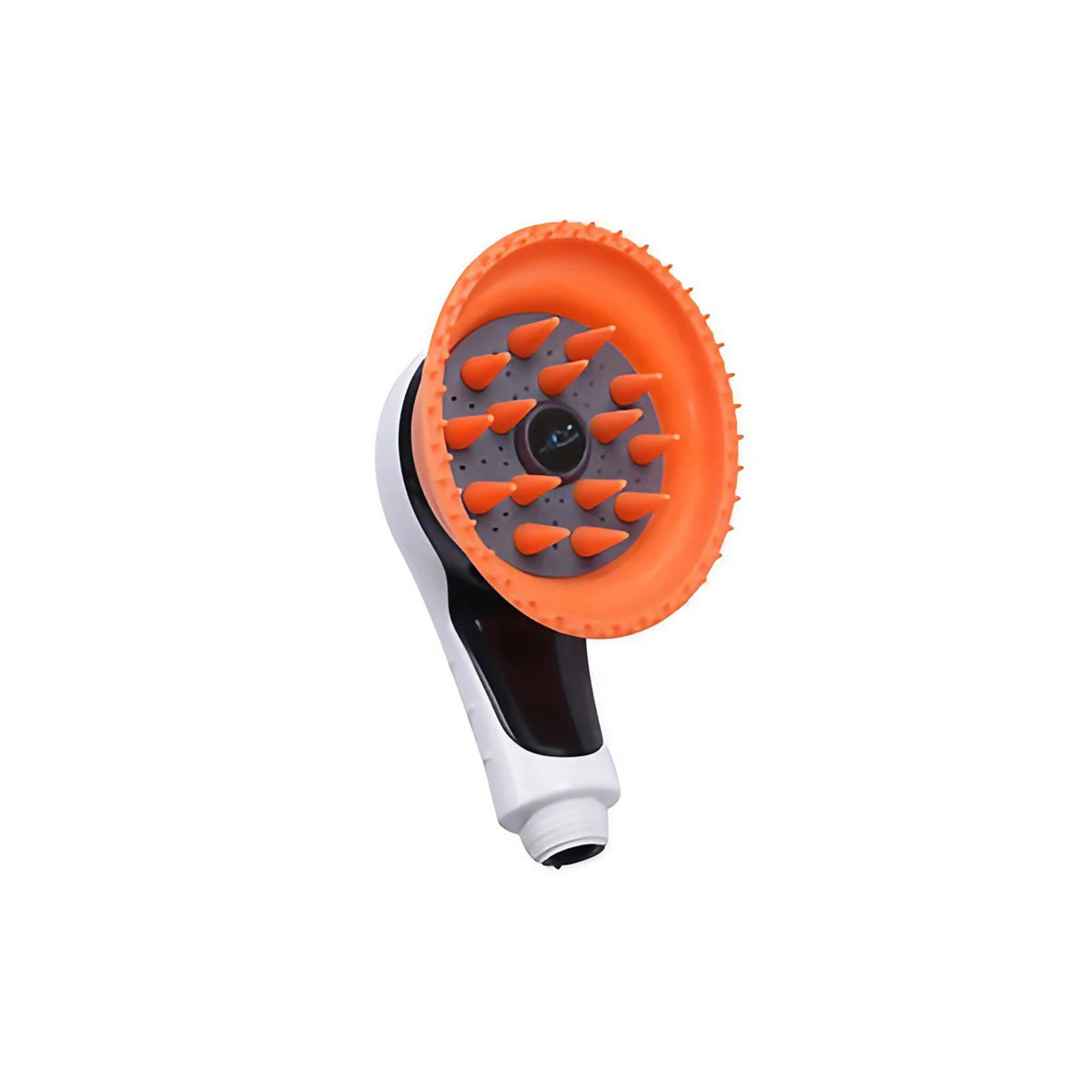 Brosse shampoing massante à picots en silicone, quatre coloris, orange