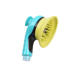 Brosse shampoing massante à picots en silicone, quatre coloris, bleu