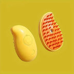 Brosse à vapeur pour chien à picots en silicone, jaune ou verte, jaune