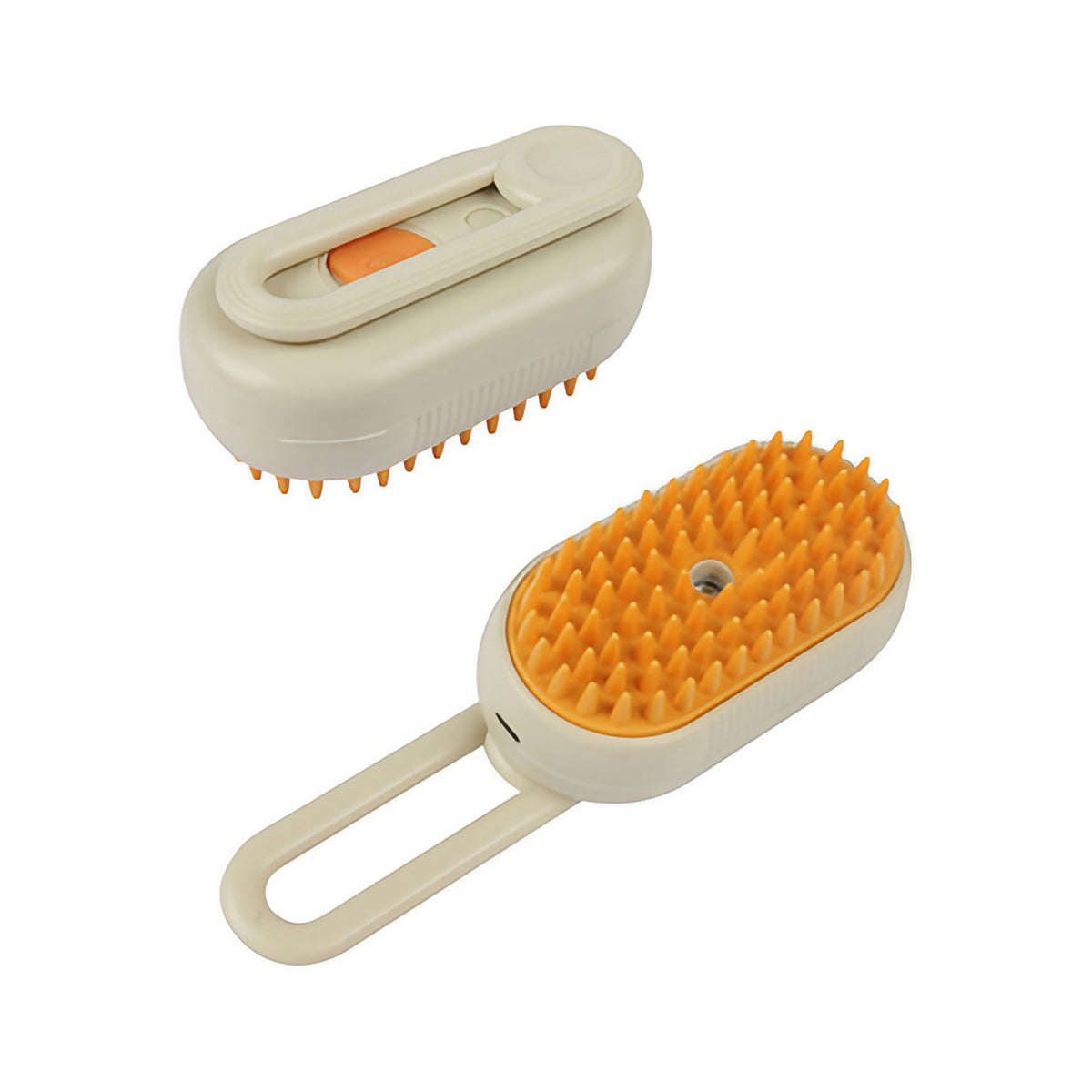 Brosse à vapeur pour chien, sans fil et rechargeable, marron