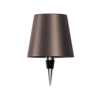 Lampe sans fil à poser sur une bouteille, rechargeable USB-C, marron