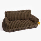 Lit orthopédique pour chien, housse lavable, quatre tailles, marron