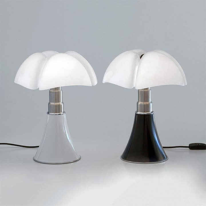 Lampe à poser LED à hauteur réglable, acrylique et acier