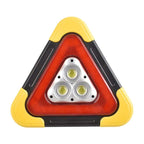 Lampe d'urgence solaire LED avec triangle rouge et sortie USB