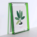 Cadre photo en acrylique coloré, à poser ou à accrocher, vert
