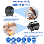 Caméra compacte Full HD 1080p, vision de nuit et wifi