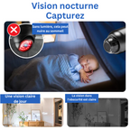 Caméra compacte Full HD 1080p, vision de nuit et wifi