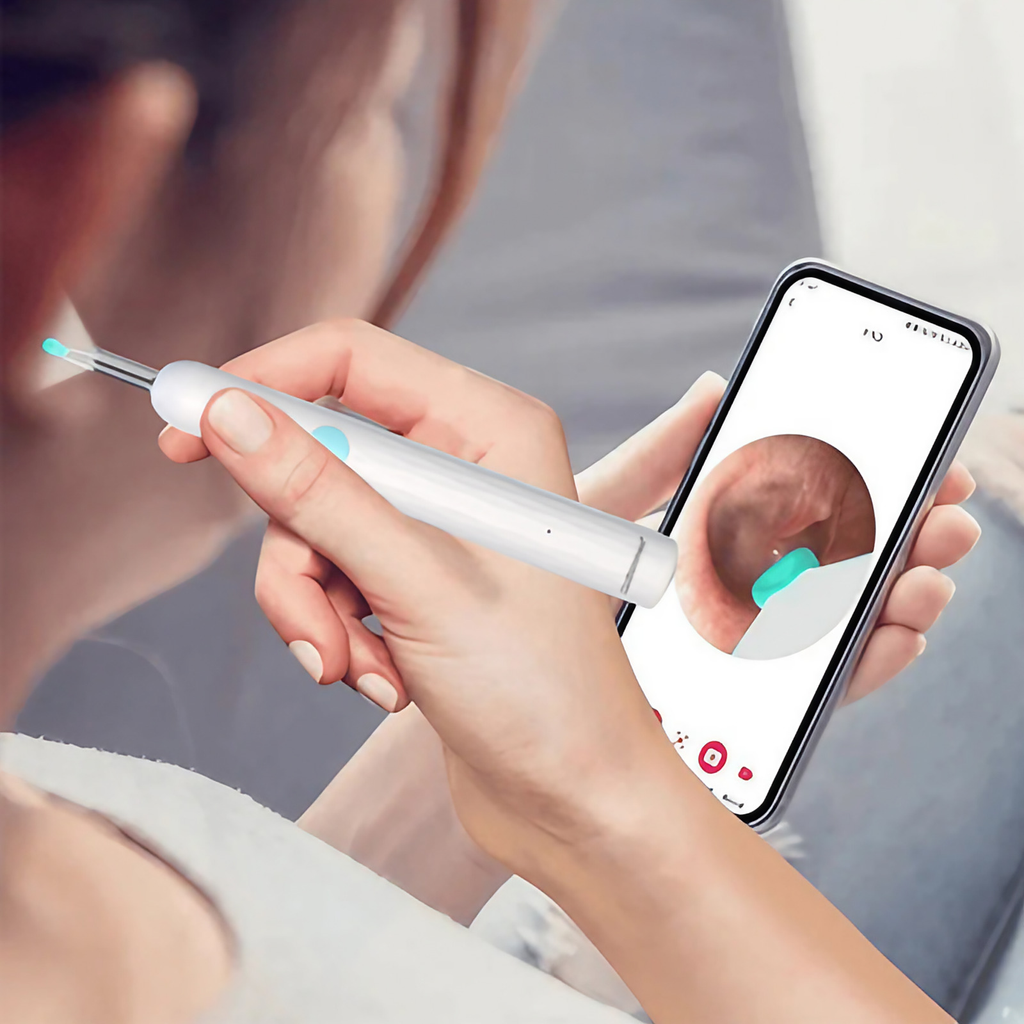 Caméra pour oreilles HD avec 6 LED, application Wi-Fi, étanche IP67