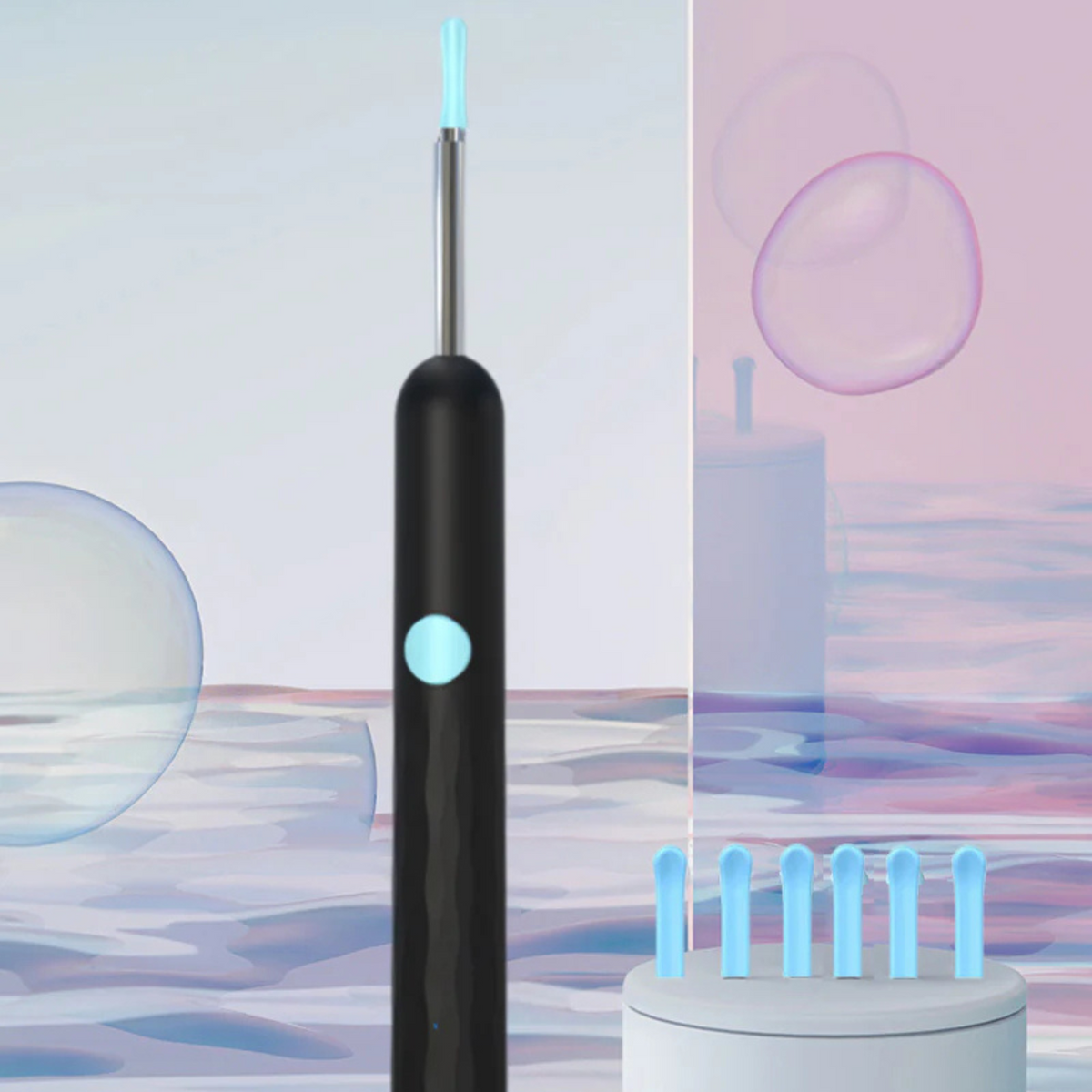 Caméra pour oreilles HD avec 6 LED, application Wi-Fi, étanche IP67
