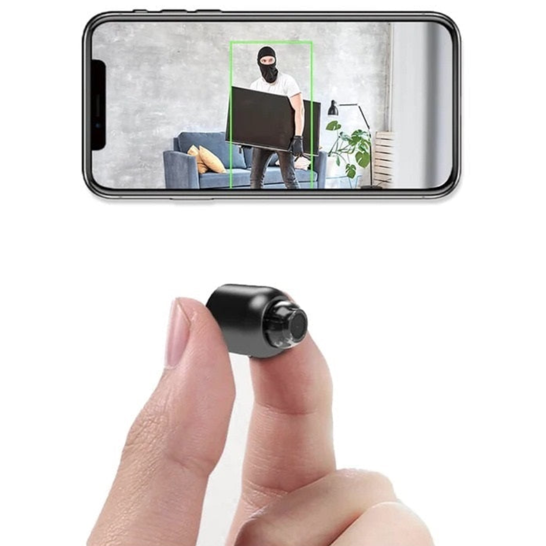 Caméra de surveillance WiFi 1080p, grand angle 140°, vision de nuit