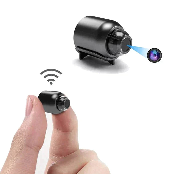Caméra de surveillance WiFi 1080p, grand angle 140°, vision de nuit