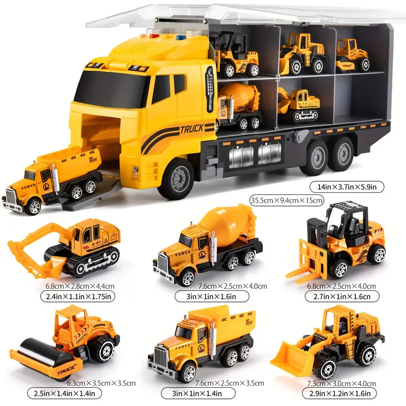 Coffret de véhicules de chantier pour enfant