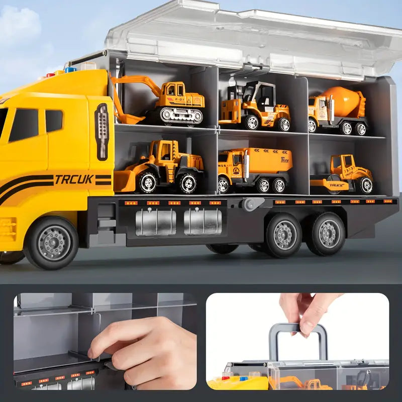 Coffret de véhicules de chantier pour enfant