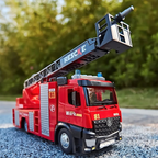 Camion de pompier jouet avec jet d'eau, sons et lumières