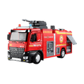 Camion de pompier jouet avec jet d'eau, sons et lumières