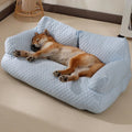 Panier rafraîchissant pour chien à housse lavable, quatre tailles, bleu