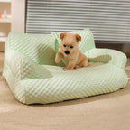 Panier rafraîchissant pour chien à housse lavable, quatre tailles, vert