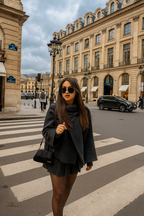 Cape femme asymétrique à col écharpe, coupe oversize