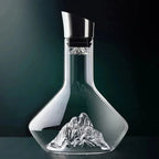 Carafe à décanter 1500 ml en cristal sans plomb, forme iceberg