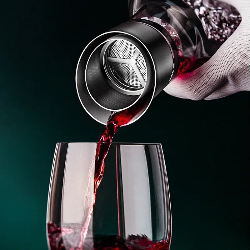 Carafe à décanter 1500 ml en cristal sans plomb, forme iceberg